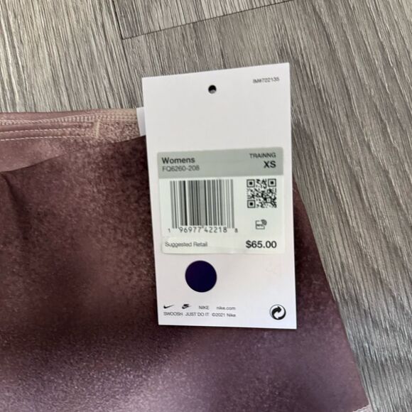 Nike Women's One High-Rise Printed Leggings- size xs - Mauve - Picture 5 of 7